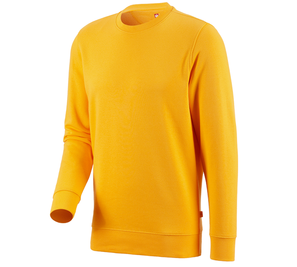 Shirts & Co.: e.s. Sweatshirt poly cotton + gelb