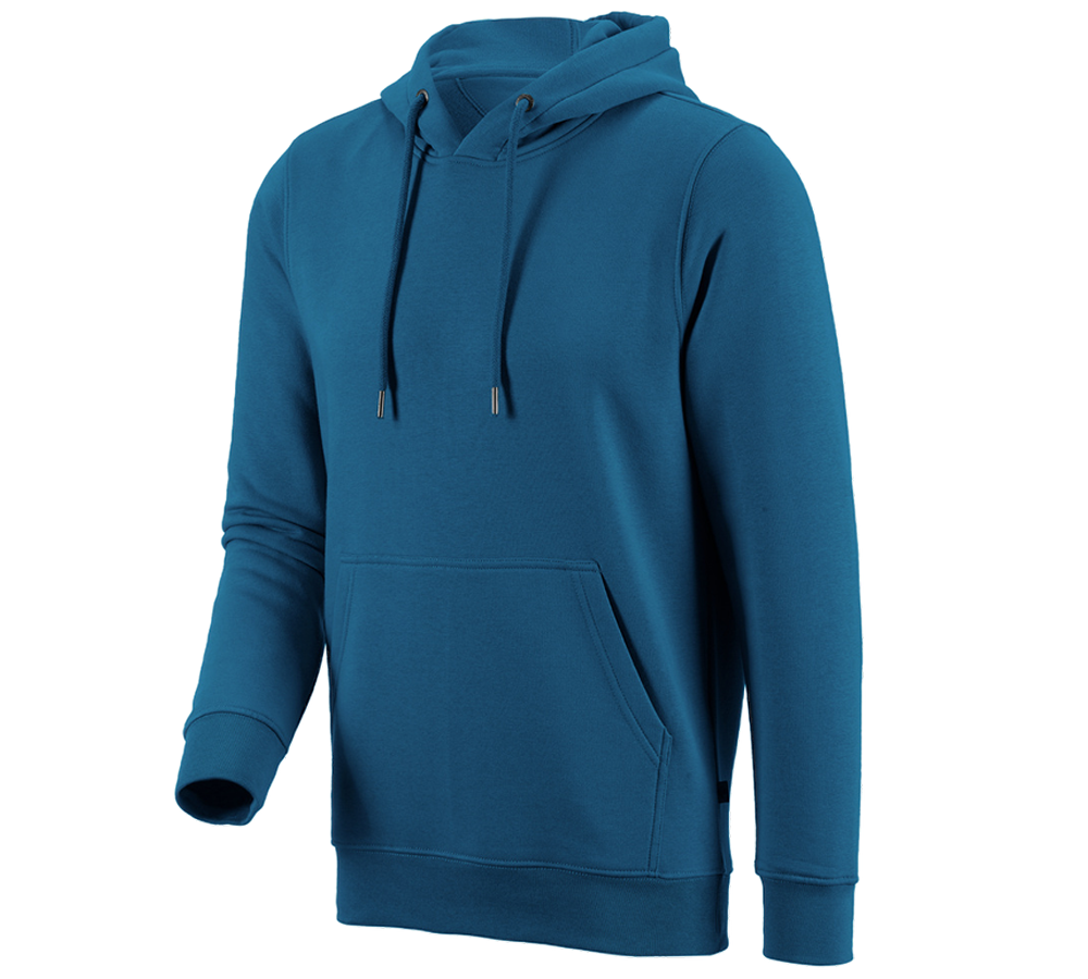 Hauts: e.s. Sweatshirt à capuche poly cotton + atoll