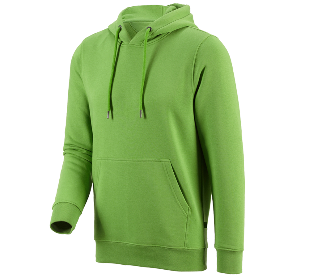 Bovenkleding: e.s. Hoody-Sweatshirt poly cotton + zeegroen