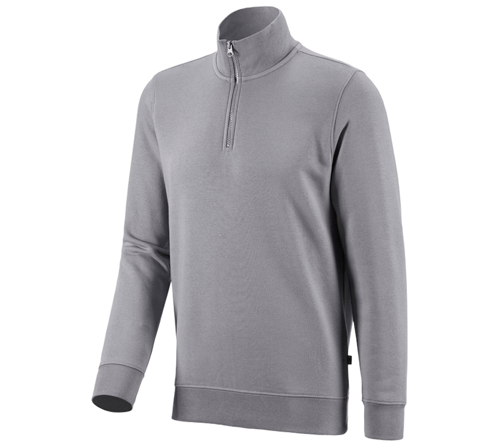 Onderwerpen: e.s. ZIP-Sweatshirt poly cotton + platina