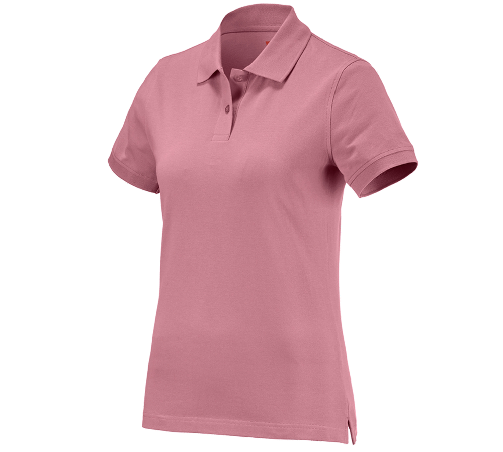 Hauts: e.s. Polo cotton, femmes + vieux rose