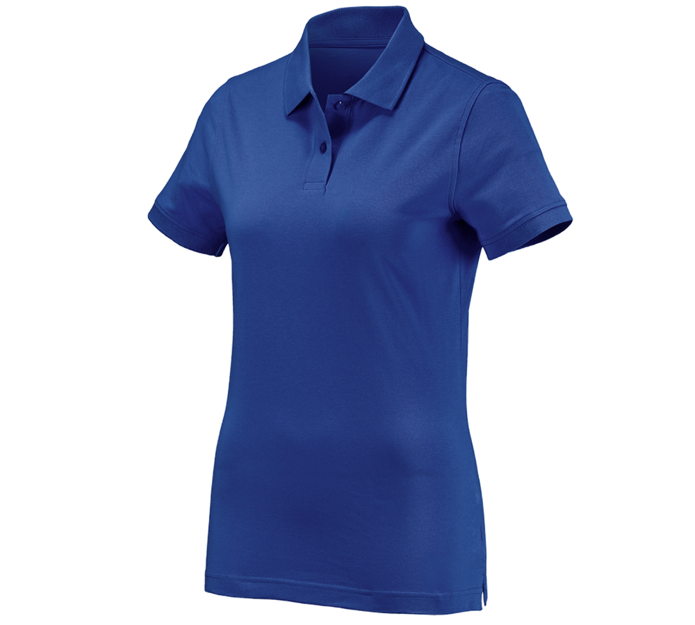 Onderwerpen: e.s. Polo-Shirt cotton, dames + korenblauw