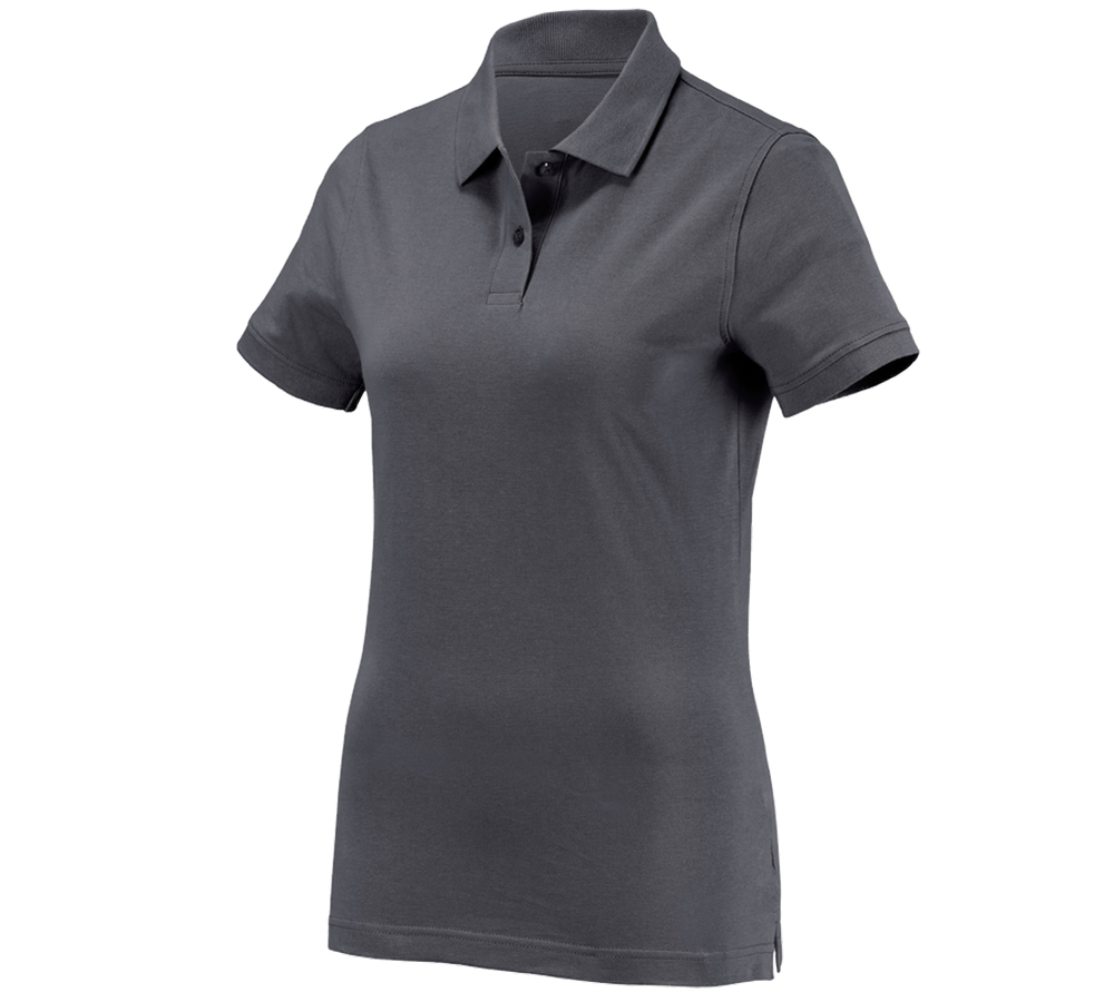 Onderwerpen: e.s. Polo-Shirt cotton, dames + antraciet