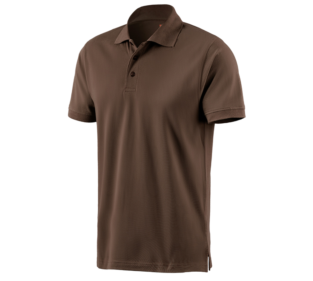 Bovenkleding: e.s. Polo-Shirt cotton + hazelnoot