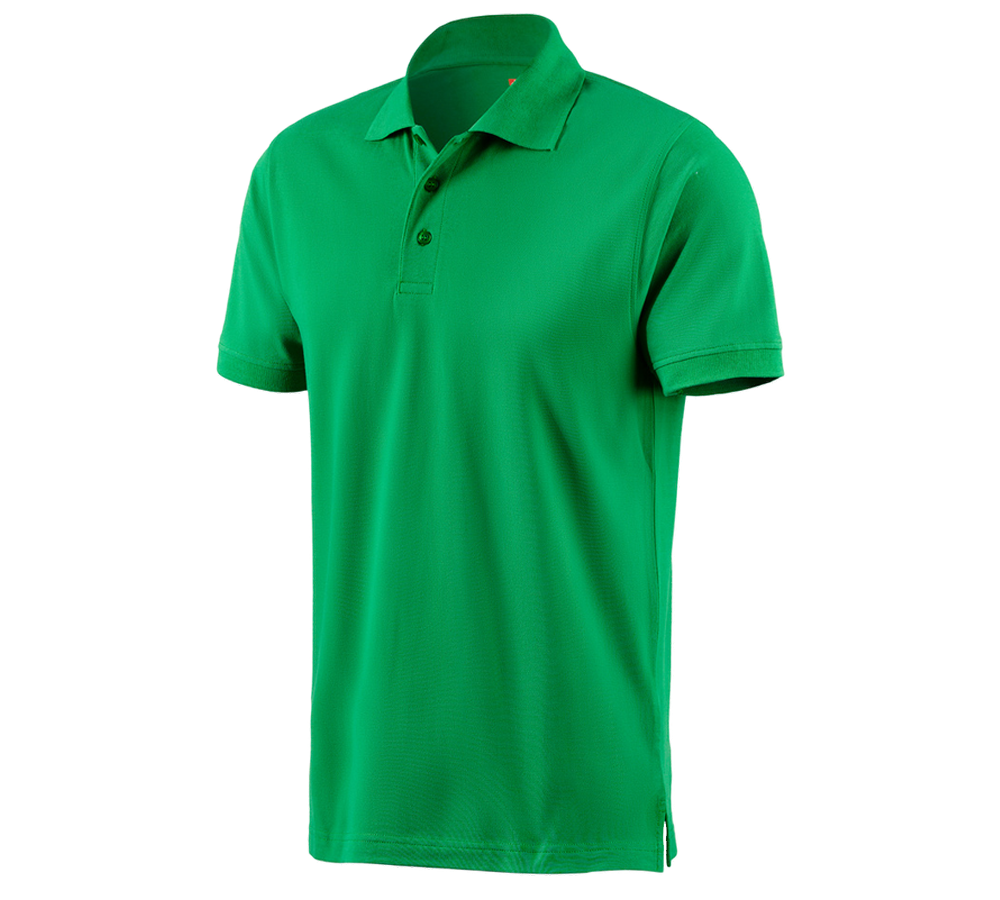 Hauts: e.s. Polo cotton + vert pré