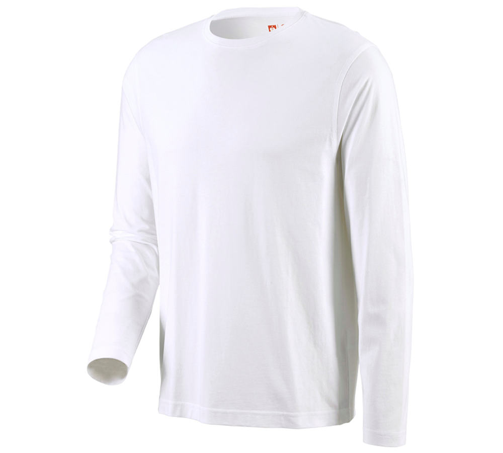 Onderwerpen: e.s. Longsleeve cotton + wit