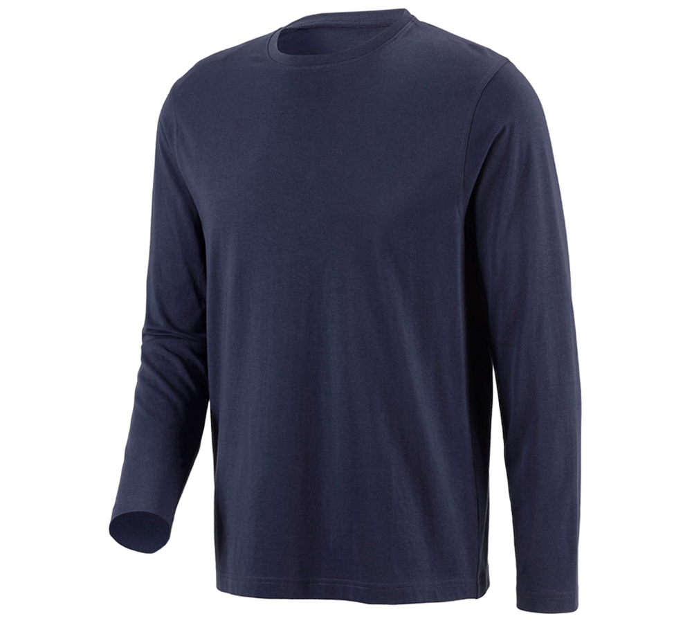 Onderwerpen: e.s. Longsleeve cotton + donkerblauw