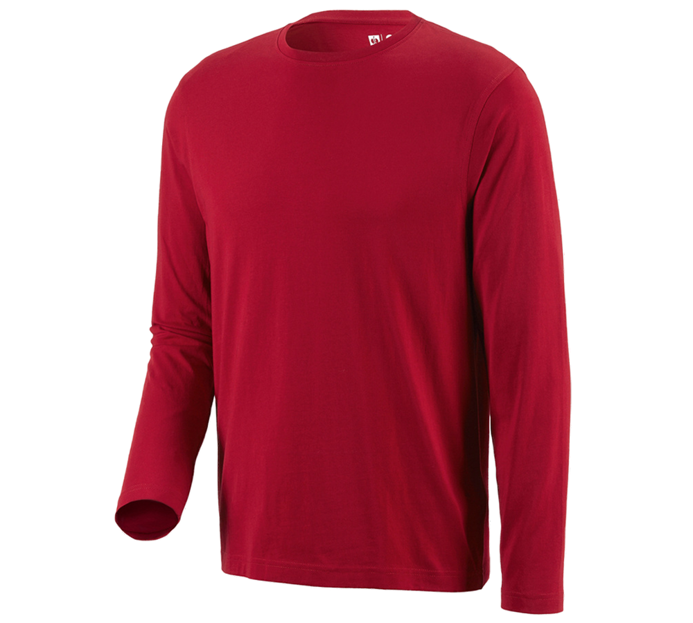 Onderwerpen: e.s. Longsleeve cotton + rood