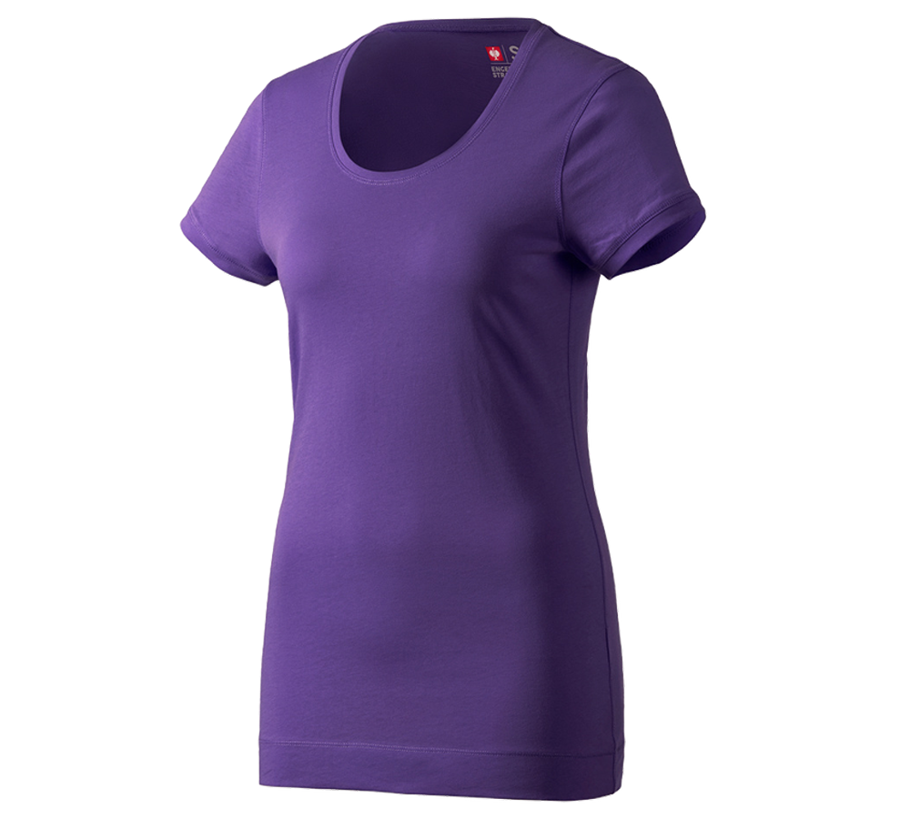 Bovenkleding: e.s. Long-Shirt cotton, dames + lilas