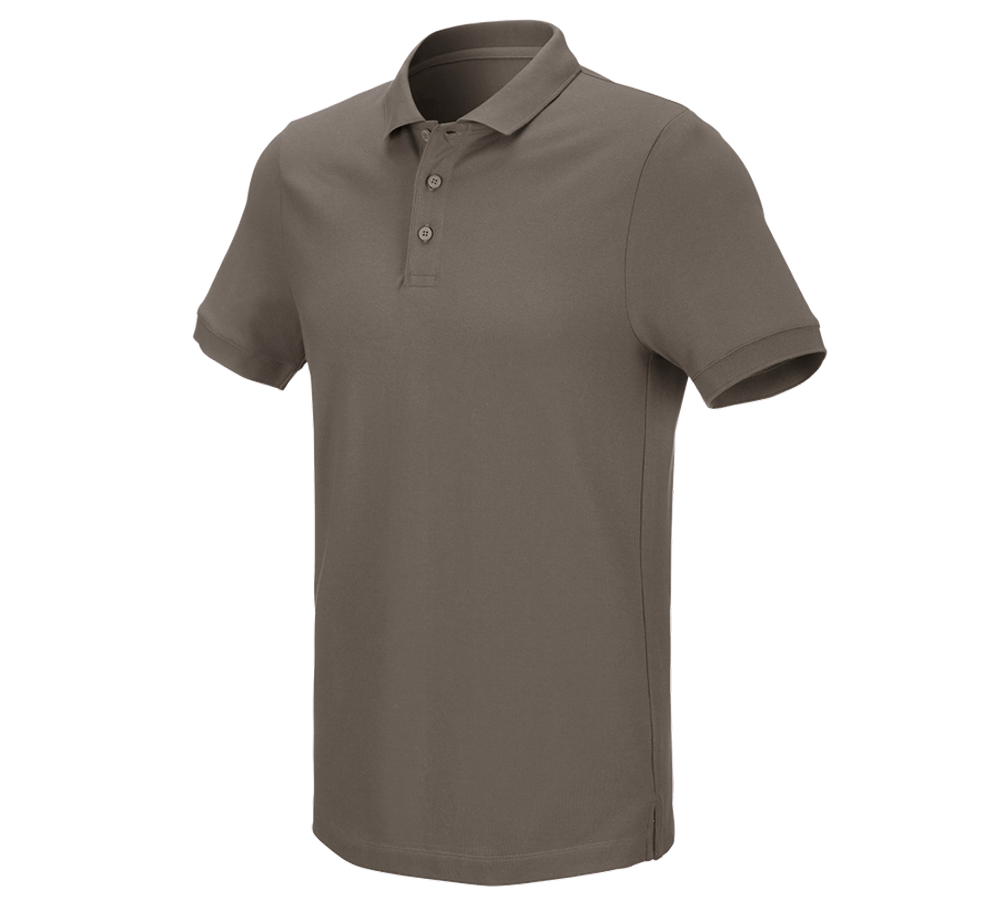 Bovenkleding: e.s. Pique-Polo cotton stretch + steen