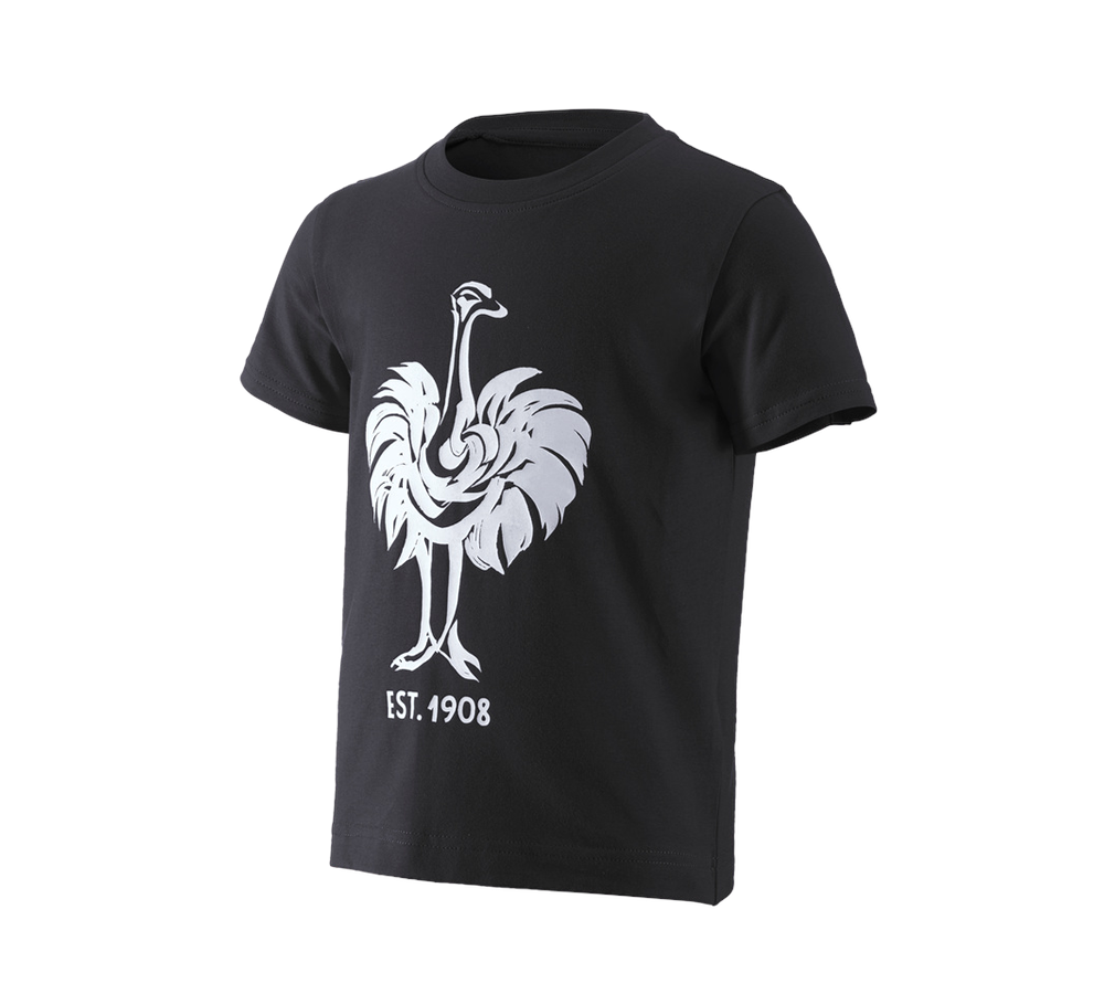 Hauts: e.s. T-Shirt 1908, enfants + noir/blanc