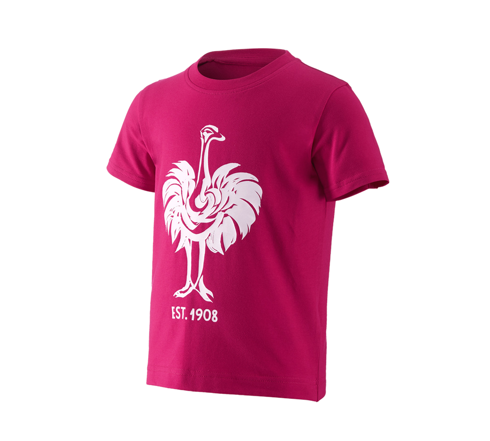 Hauts: e.s. T-Shirt 1908, enfants + magenta/blanc