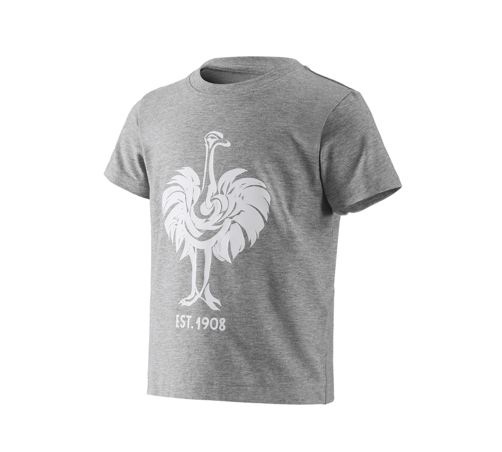 Bovenkleding: e.s. T-Shirt 1908, kinderen + grijs mêlee/wit