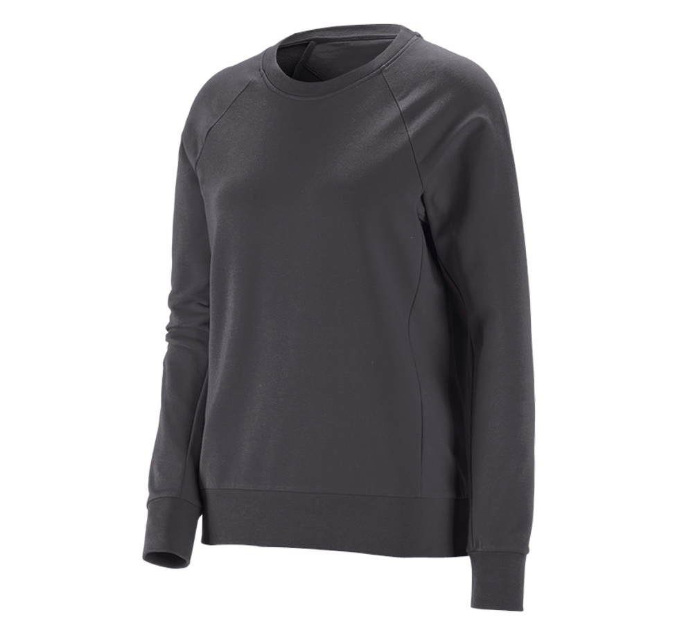 Thèmes: e.s. Sweatshirt cotton stretch, femmes + anthracite