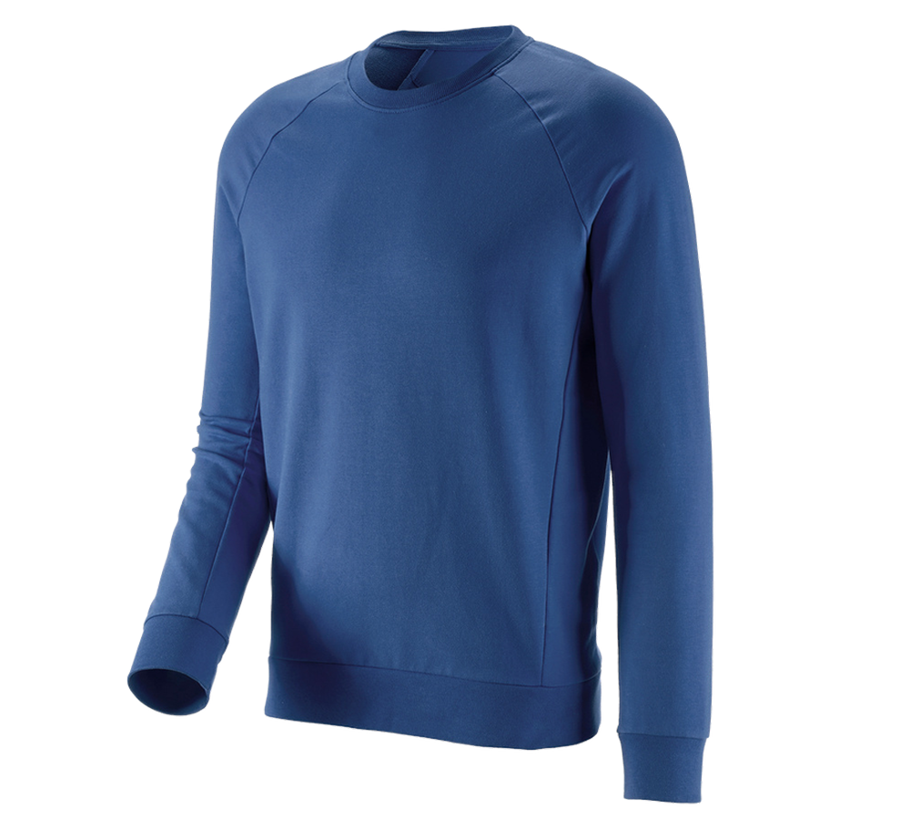 Hauts: e.s. Sweatshirt cotton stretch + bleu alcalin