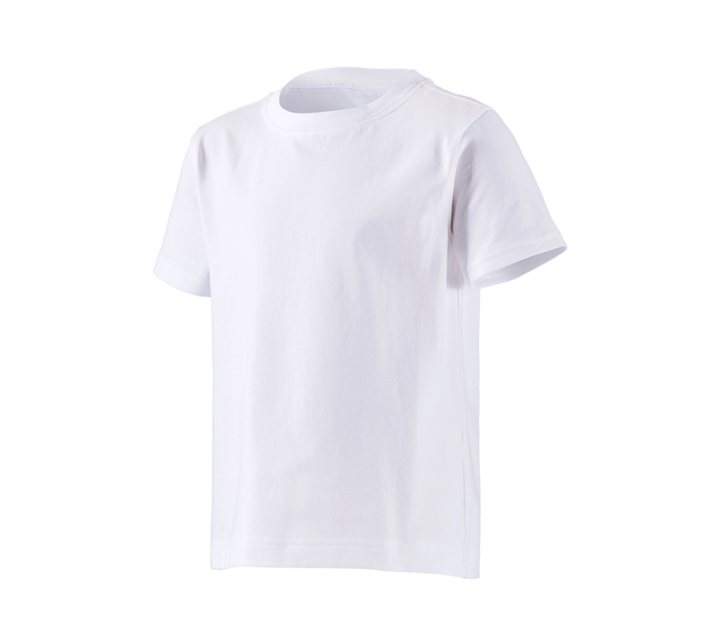 Shirts & Co.: e.s. T-Shirt cotton stretch, Kinder + weiß