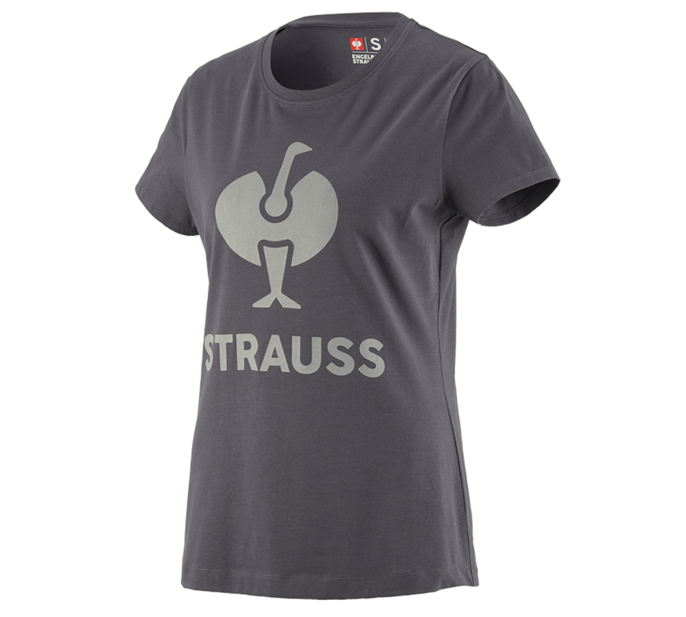 Bovenkleding: T-Shirt e.s.concrete, dames + antraciet