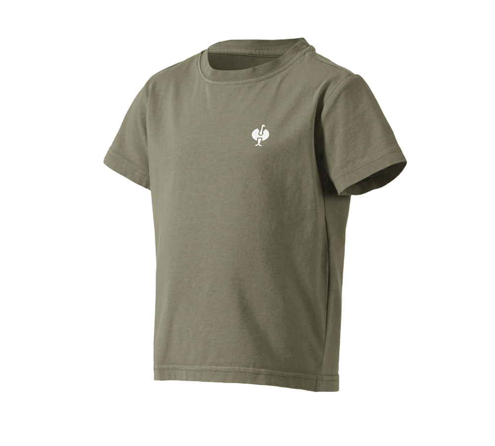 Hauts: T-Shirt e.s.motion ten pure, enfants + vert marais vintage