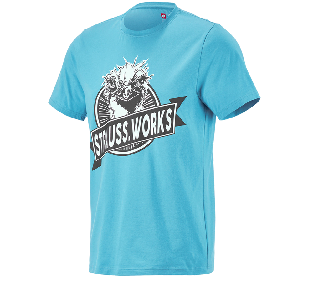 Bovenkleding: e.s. T-Shirt strauss works + lapis turkoois