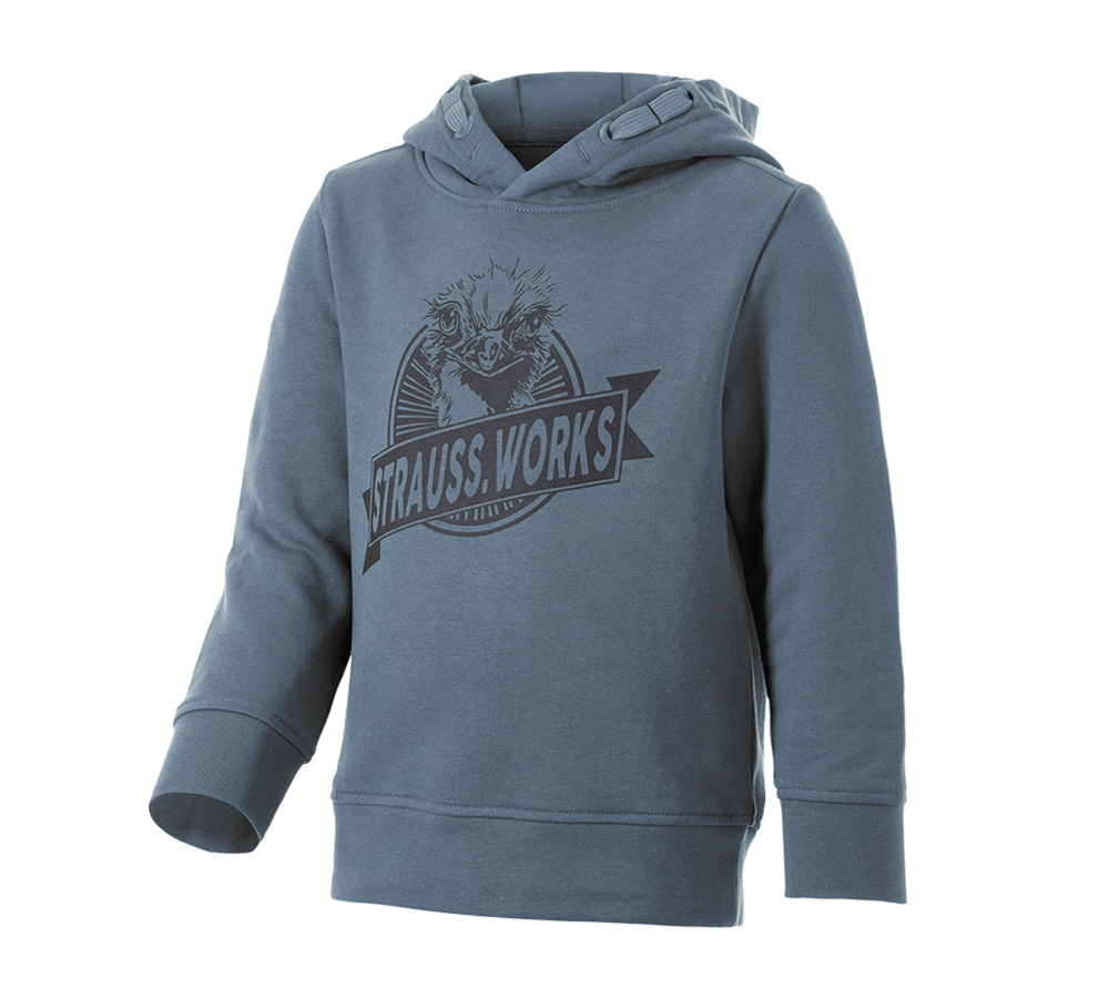 Kleding: Hoody-Sweatshirt e.s.iconic works, kinderen + oxideblauw
