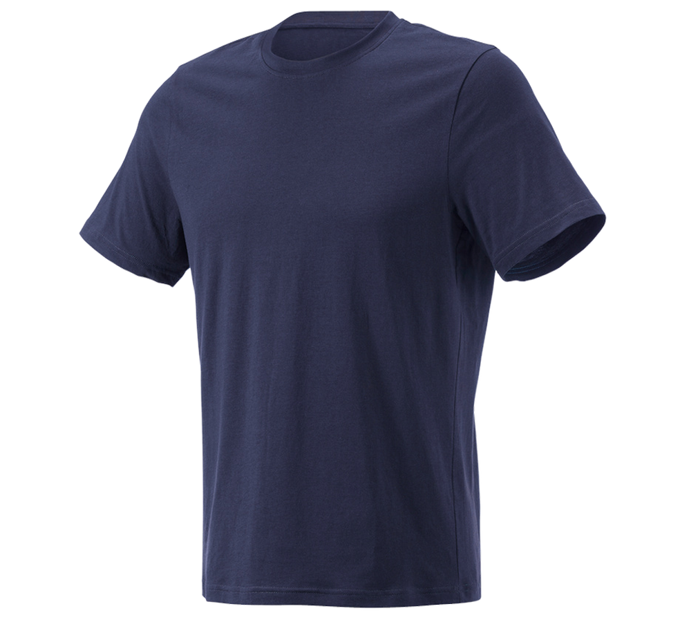 Bovenkleding: e.s. T-Shirt cotton light + donkerblauw