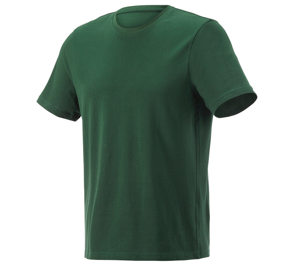 Bovenkleding: e.s. Pique-T-Shirt cotton light + groen