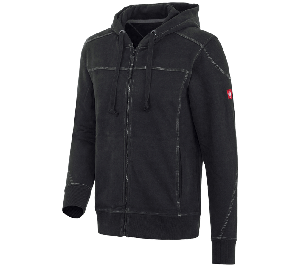 Themen: Kapuzenjacke cotton e.s.roughtough + schwarz