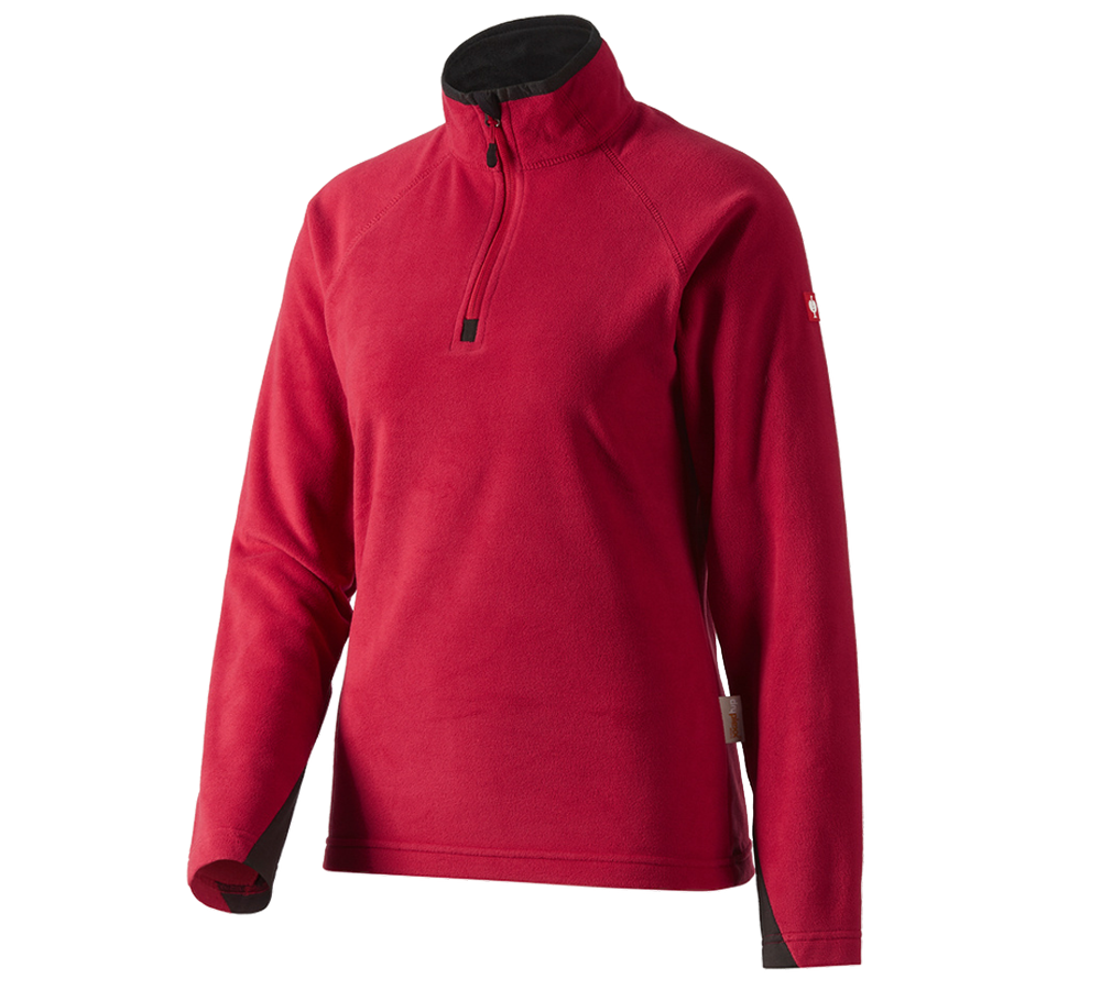 Bovenkleding: Dames Microfleece schipperstrui dryplexx® micro + rood