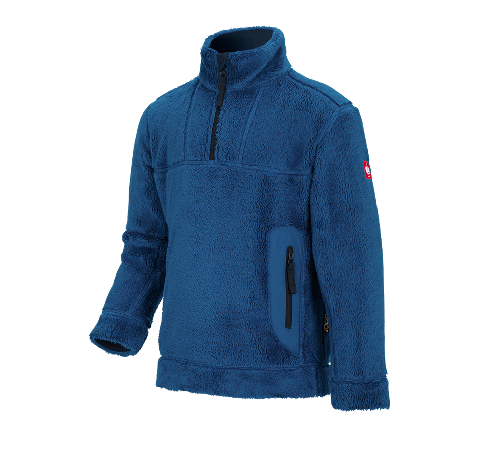 Bovenkleding: Schipperstrui Highloft e.s.motion 2020, kinderen + atol/donkerblauw