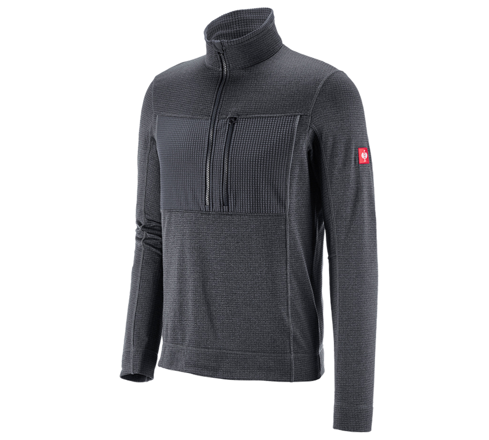 Hauts: Pull camionneur climacell e.s.dynashield + graphite mélange