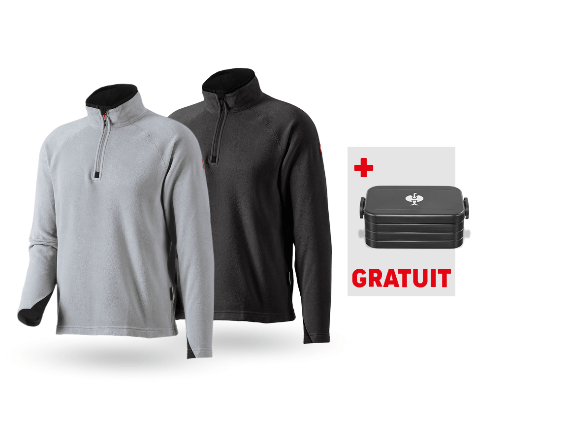 Grands cadeaux: KIT : 2x Pull camio. laine polaire dryplexx® micro + platine
