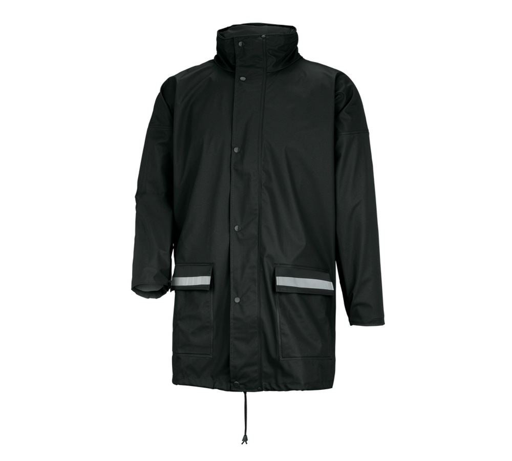 Jacken: Flexi-Stretch-Regenjacke + schwarz