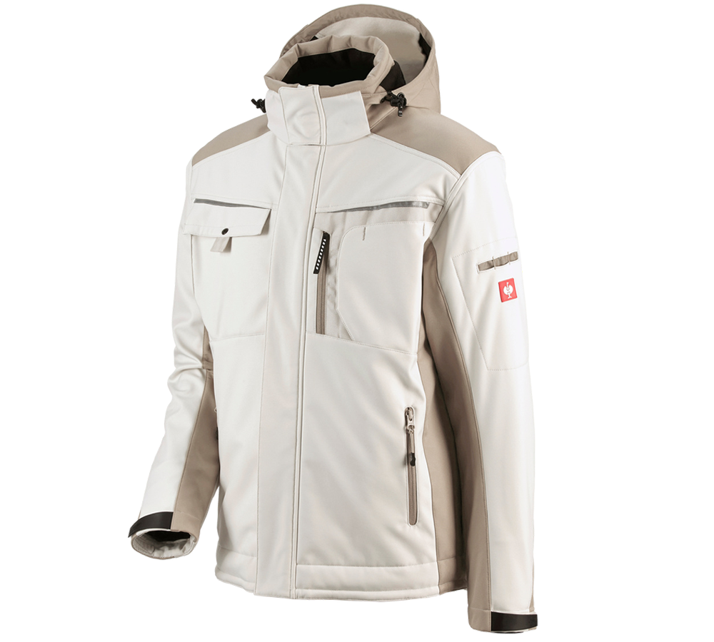 Vestes de travail: Veste Softshell e.s.motion + gypse/glaise