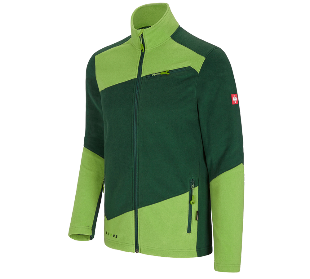 Vestes de travail: Veste en laine polaire e.s.motion 2020 + vert/vert d'eau