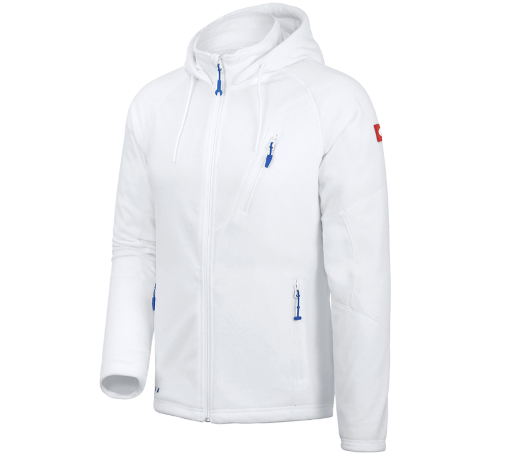 Themen: Kapuzen Fleece Jacke e.s.motion 2020 + weiß