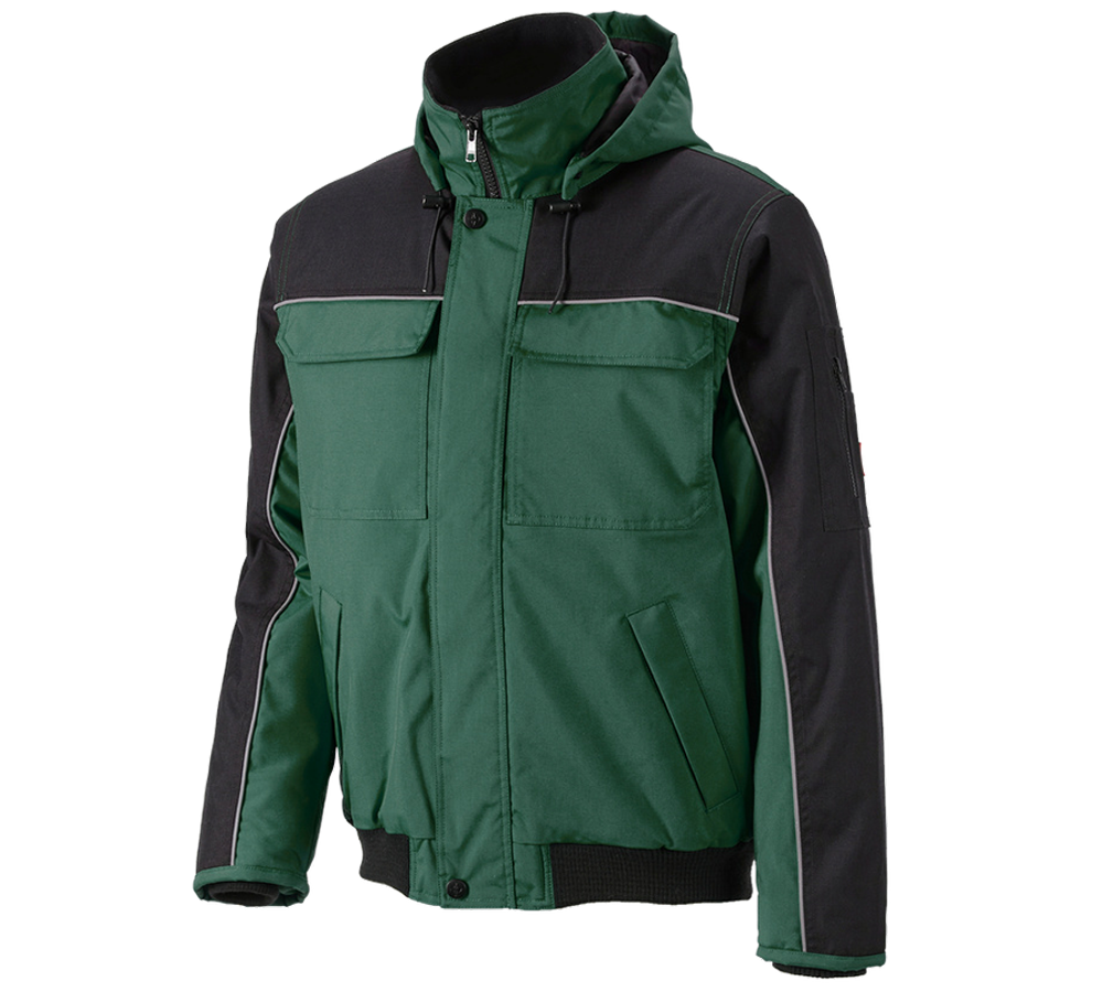 Horti-/ Sylvi-/ Agriculture: Blouson aviateur e.s.image + vert/noir