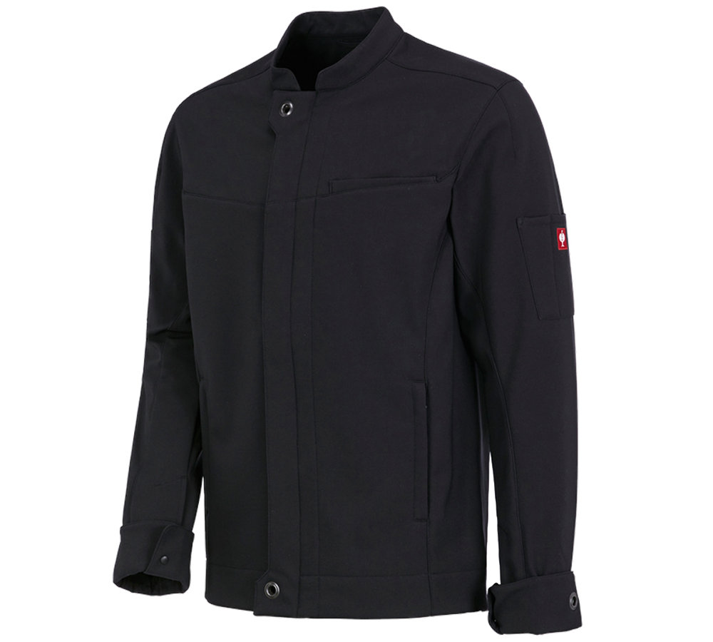 Hauts: Veste Softshell e.s.fusion, hommes + noir