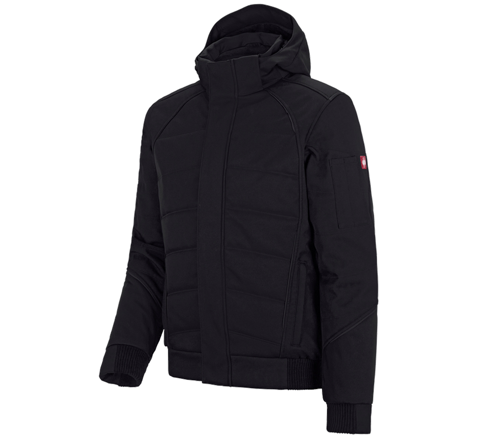 Vestes de travail: Veste softshell d'hiver e.s.vision + noir