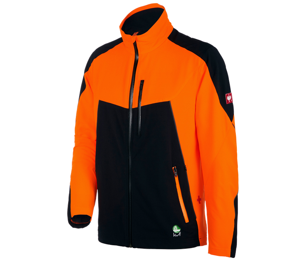 Jacken: Forstjacke e.s.vision Sommer + warnorange/schwarz