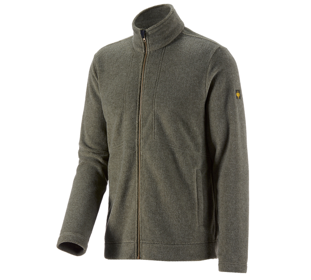 Jacken: Fleecejacke e.s.vintage + tarngrün melange