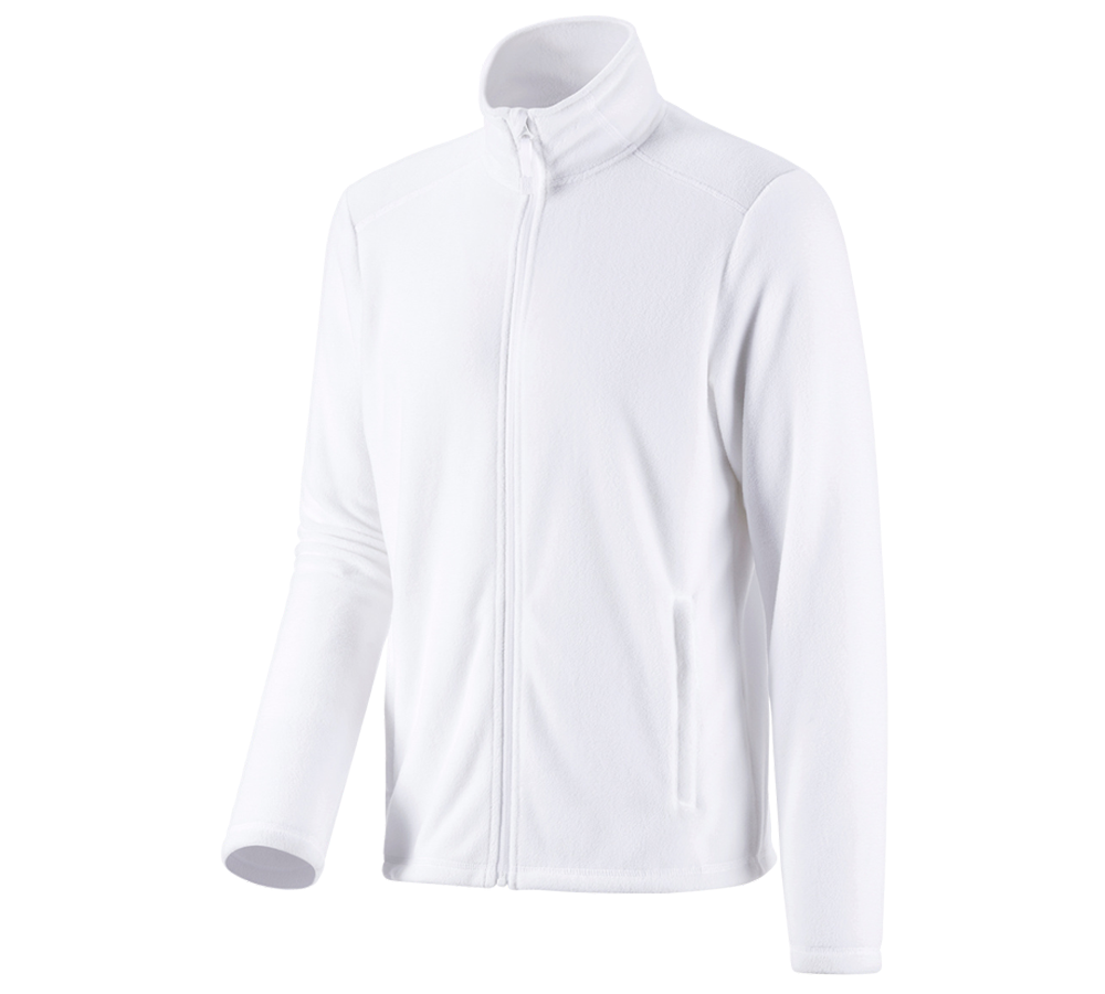 Vestes de travail: e.s. Veste en laine polaire CI + blanc