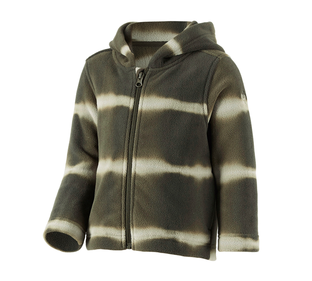 Vestes: Veste cap. laine pol. tie-dye e.s.motion ten, enf. + vert camouflage/vert marais