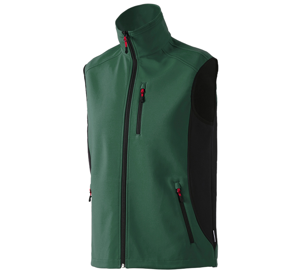 Onderwerpen: Softshell-bodywarmer dryplexx® softlight + groen/zwart