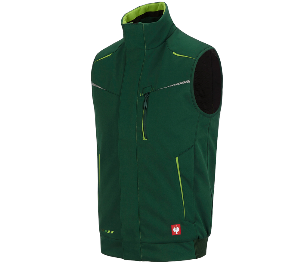 Onderwerpen: Winter-softshellbodywarmer e.s.motion 2020 + groen/zeegroen