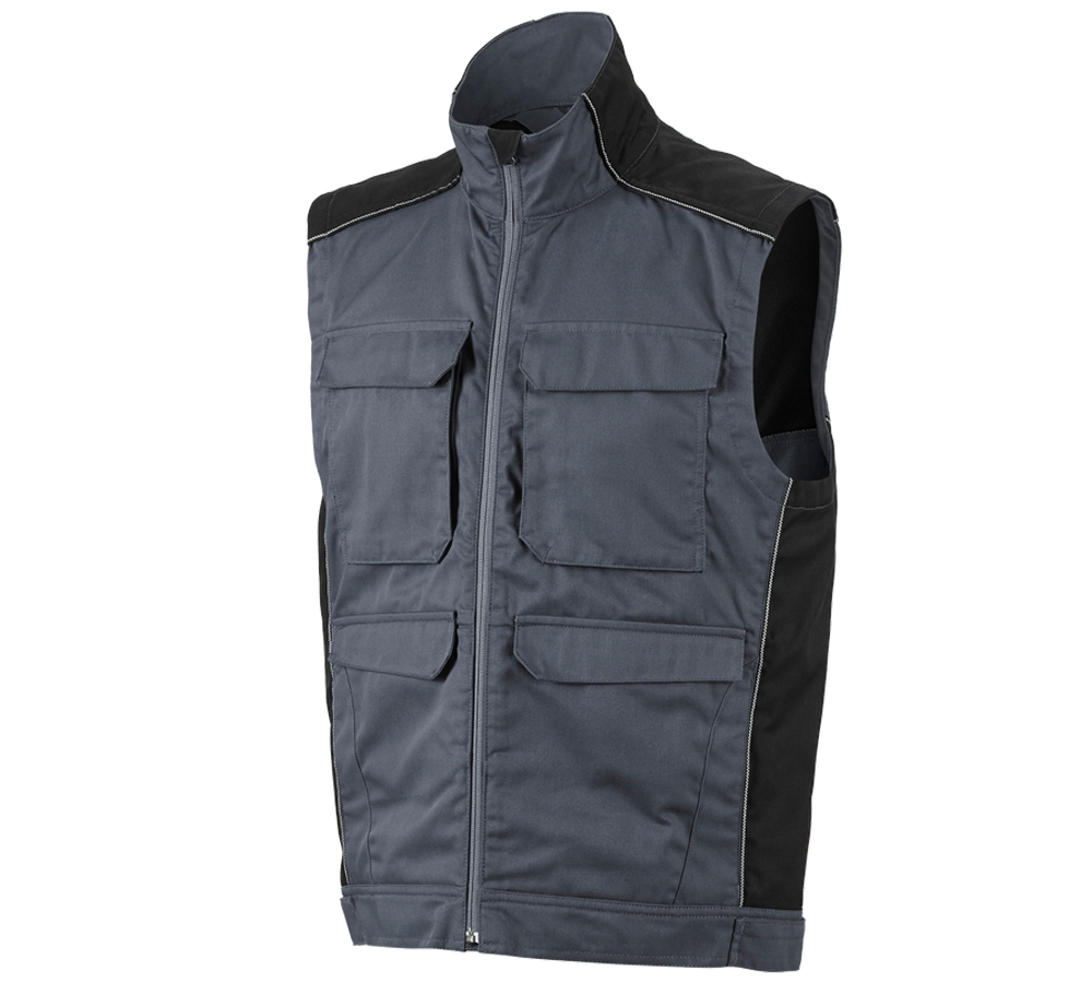 Werkvesten: Bodywarmer e.s.active + grijs/zwart