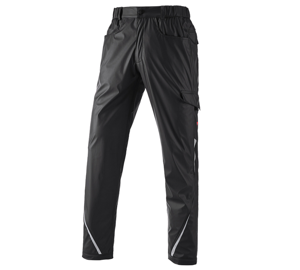 Hosen: Regenbundhose e.s.motion 2020 superflex + schwarz/platin