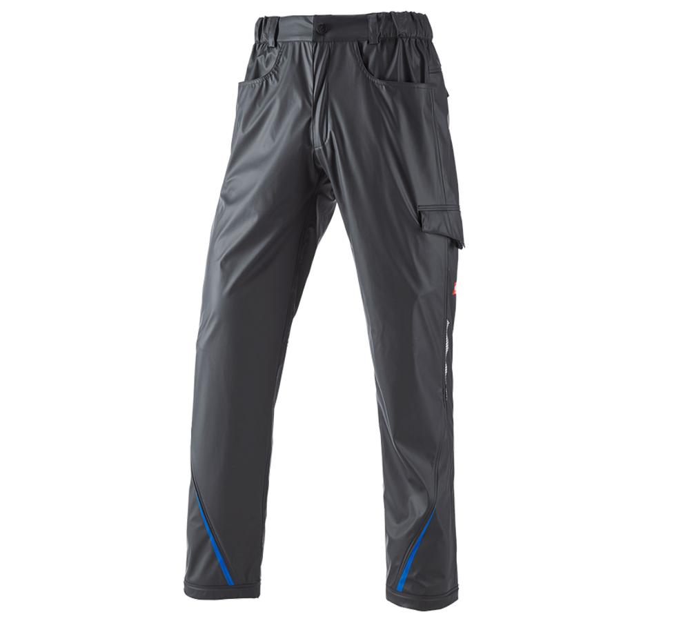 Hosen: Regenbundhose e.s.motion 2020 superflex + graphit/enzianblau