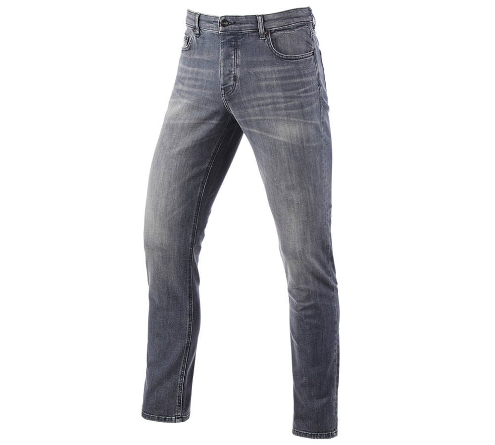 Pantalons de travail: e.s. Jeans stretch à 5 poches, slim + graphitewashed