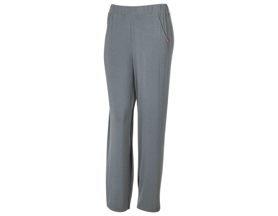 Bekleidung: e.s. Modal Pyjama Hose, Damen + nordicgrau