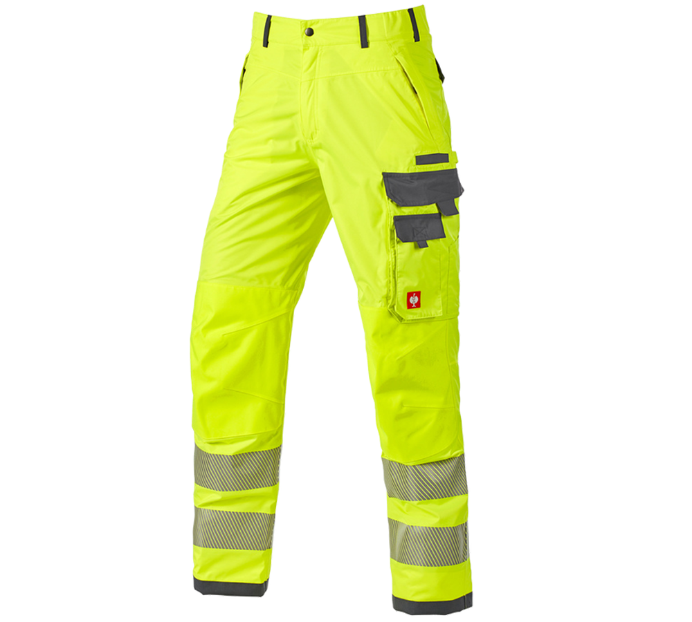 Thèmes: Pantalon él. fonct.de signalisation e.s.prestige + jaune fluo/gris